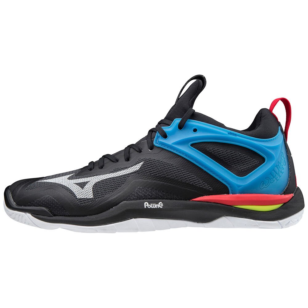 Mizuno Wave Mirage 3 Női Kézilabda Cipő Fekete/Fehér/Kék UVZ906758